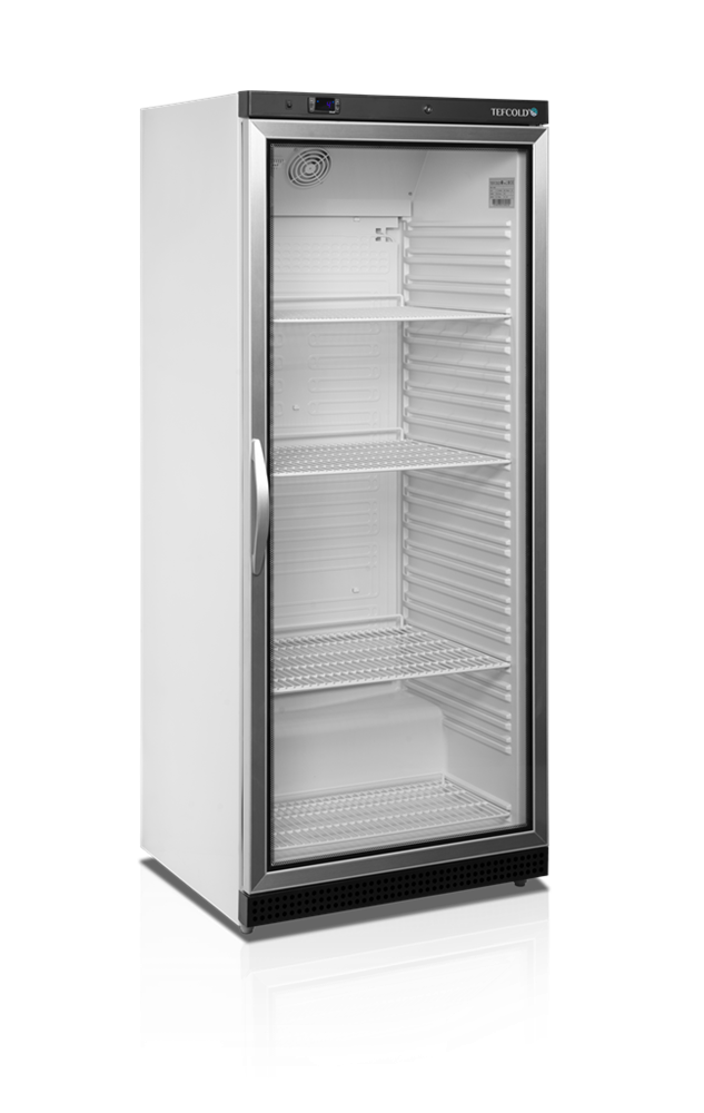 Chladiaca skriňa s presklenými dverami, GN 2/1, 605 l, biela