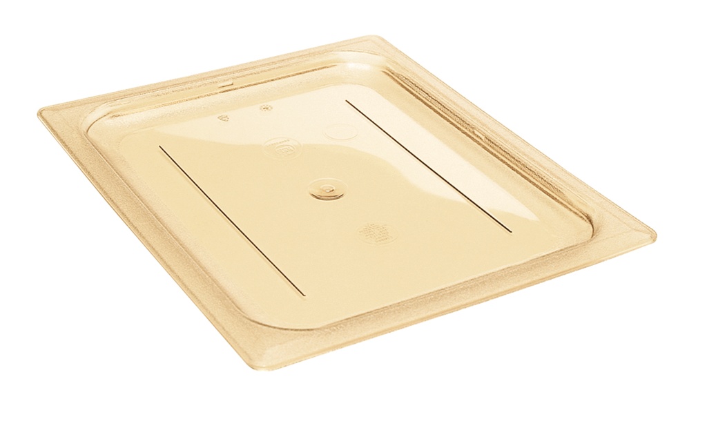 Hladké veko na gastronádobu 1/2, 26,5x32,5 cm, jantár