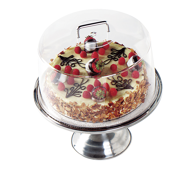 Pokrievka na tortu okrúhla, PC, priemer 30,5, výška 20,9 cm