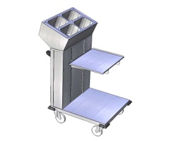 [VpaT] Polohovaťeľný vozík na príbory a tácky