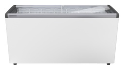 [EFE 5152] Predajná truhlicová mraznička so statickým chladením, 398 l, biela, sklenený posuvný kryt