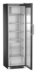 [FKDv 4523 875] Prezentačná chladnička s presklennými dverami a dynamickým chladením, 441 l, čierna, mechanické riadenie