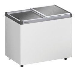 [MRHsc 2852] Truhlicová chladnička so statickým chladením, 296 l, biela, hliníkový posuvný kryt