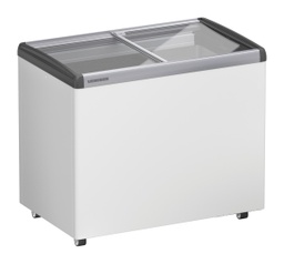 [MRHsc 2862] Truhlicová chladnička so statickým chladením, 296 l, biela, sklenený posuvný kryt