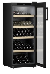 [WPbl 4601] Chladnička na skladovanie vína GrandCru, 329 l, čierna, sklenené dvere