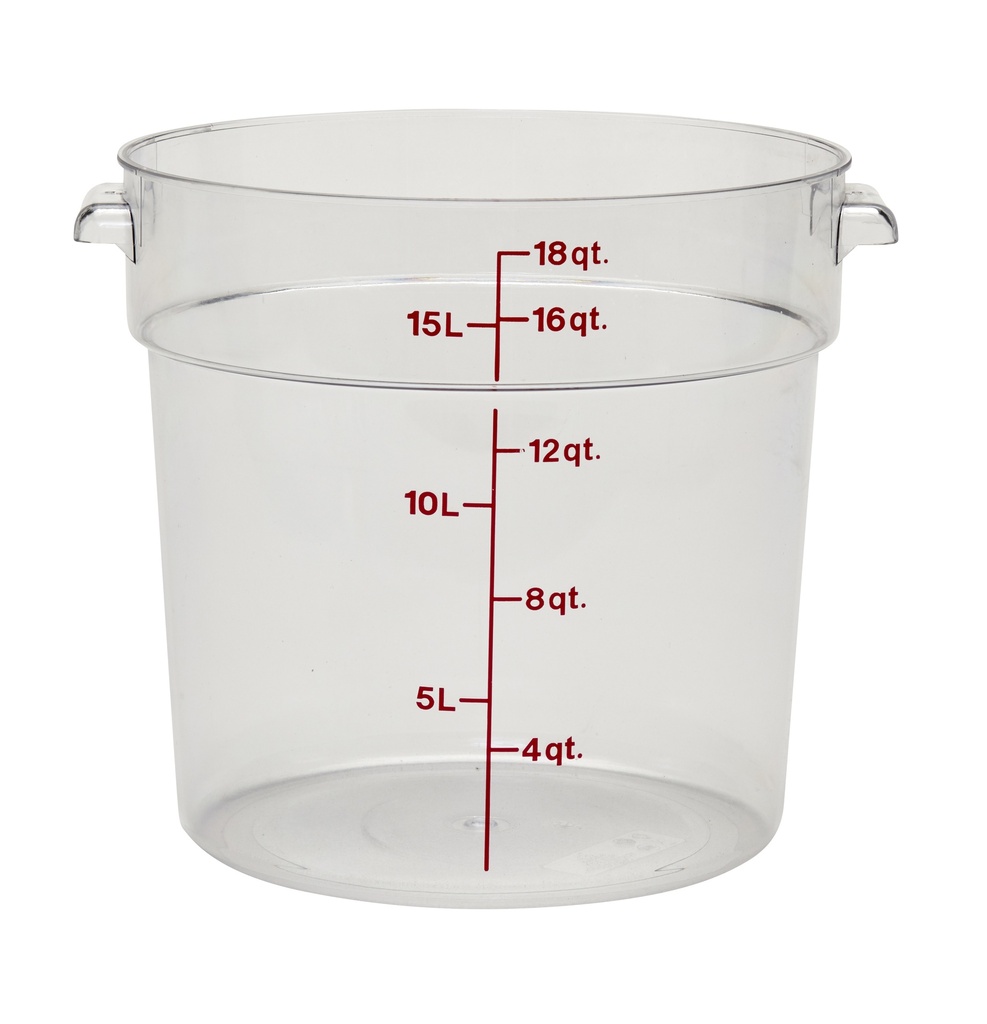 Nádoba na uskladnenie potravín CAMWEAR ROUND s objemom 17,2 l, priehľadný PC