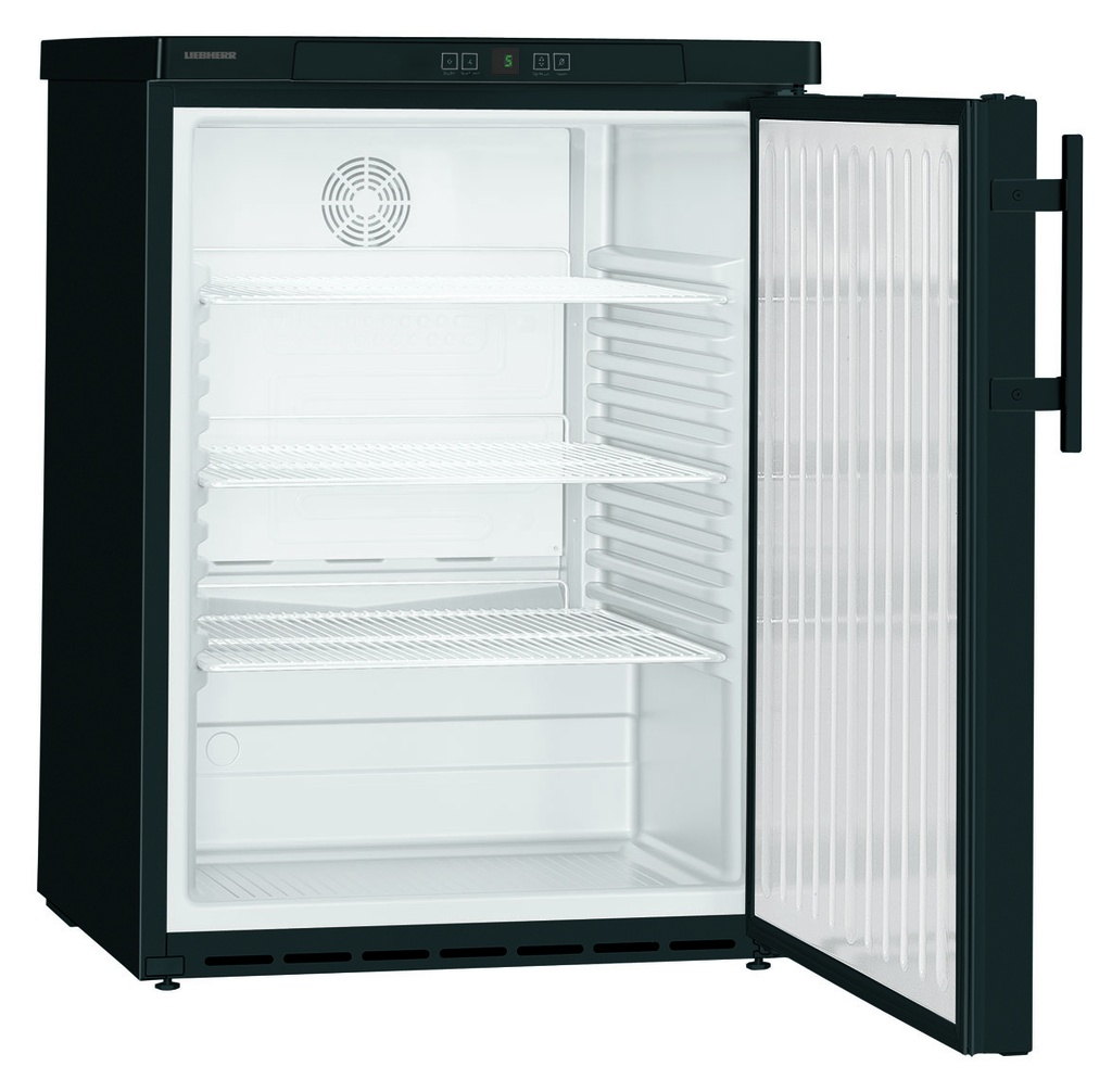 Podpultová chladnička s dynamickým chladením, 134 l, čierna
