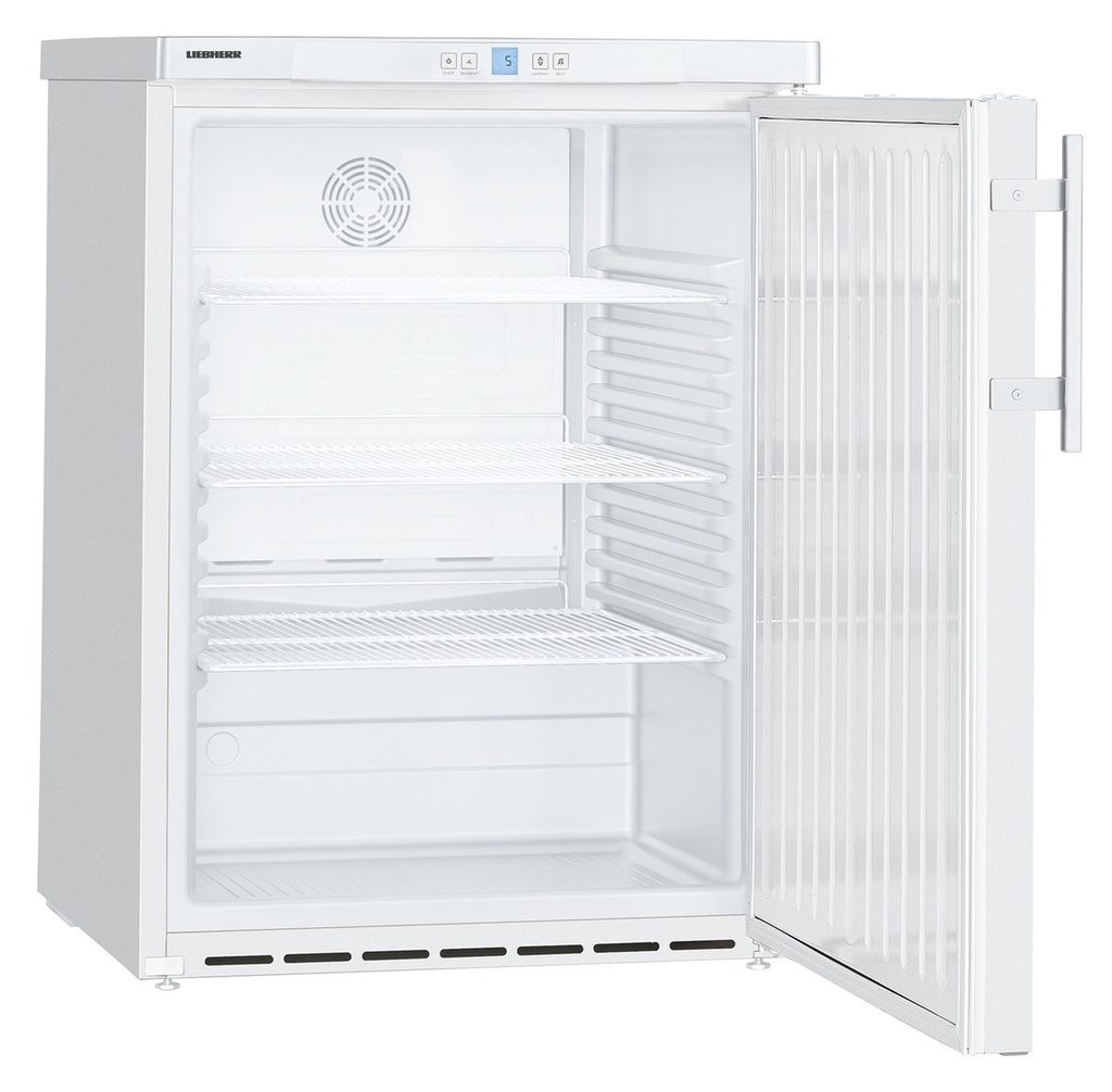 Podpultová chladnička s dynamickým chladením, 134 l, biela