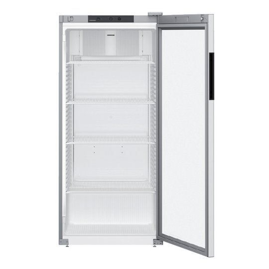 Chladnička s presklennými dverami a dynamickým chladením, 569 l, sivá