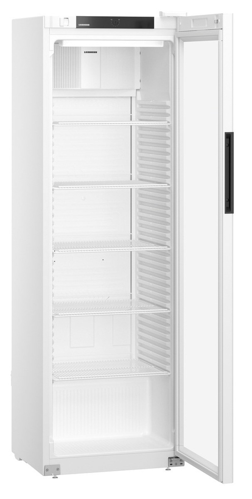Chladnička s chladením s cirkuláciou vzduchu, biela, presklené dvere, 400 l