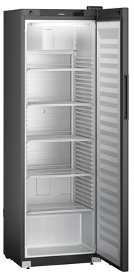 Chladnička s plnými dverami a dynamickým chladením, 377 l, čierna