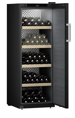 Chladnička na skladovanie vína GrandCru, 378 l, čierna, plné dvere, smart