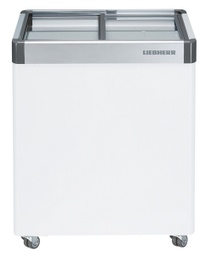 [EFE 1152] Predajná truhlicová mraznička so statickým chladením, 180 l, biela, sklenený posuvný kryt
