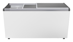 [EFE 5100] Predajná truhlicová mraznička so statickým chladením, 449 l, biela, hliníkový posuvný kryt