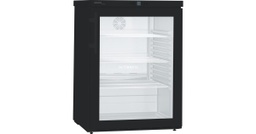 [FKUv 1613 744] Podpultová chladnička s dynamickým chladením, 148 l, čierna, sklenené dvere