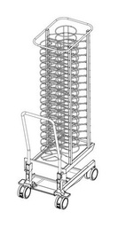 [60.21.294] Stojanový vozík na taniere pre typ 20-1/1, pre 50 tanierov