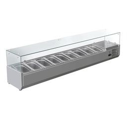 [VK33-150] Chladiaca pizza vitrína 1500 mm, 6 x GN 1/4 + 1 x GN 1/6